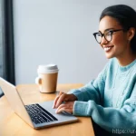 콘텐츠 제작 실무 연습 방법 - **Prompt 1: The Authentic Voice Amidst Digital Chatter**
    A vibrant, medium-shot portrait of a yo...