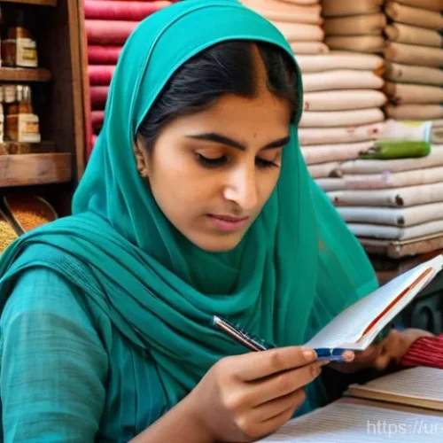 Home 19 콘텐츠 제작자를 위한 창의력 향상 훈련 - **Prompt 1: Creative Observation in a Bustling Bazaar**
A vibrant, medium shot of a young Pakist...