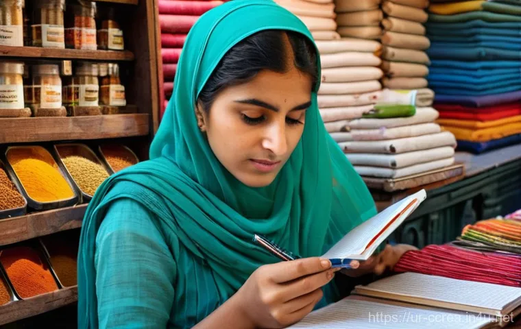 콘텐츠 제작자를 위한 창의력 향상 훈련 - **Prompt 1: Creative Observation in a Bustling Bazaar**
A vibrant, medium shot of a young Pakist...